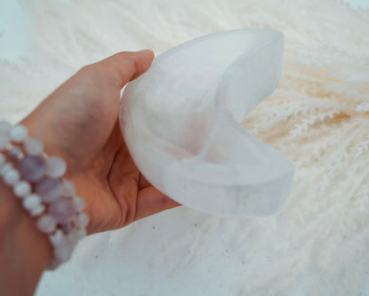 Pure Selenite Luna Bowl